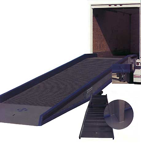 Yard ramp in service with 12 foot box truck.